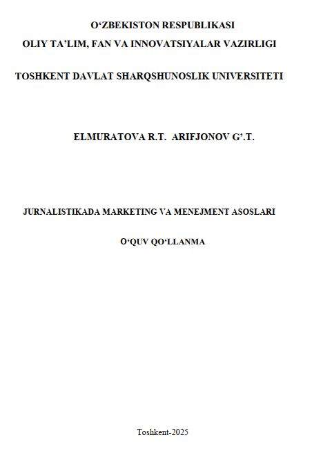 Jurnalistika marketig va menejment asoslari