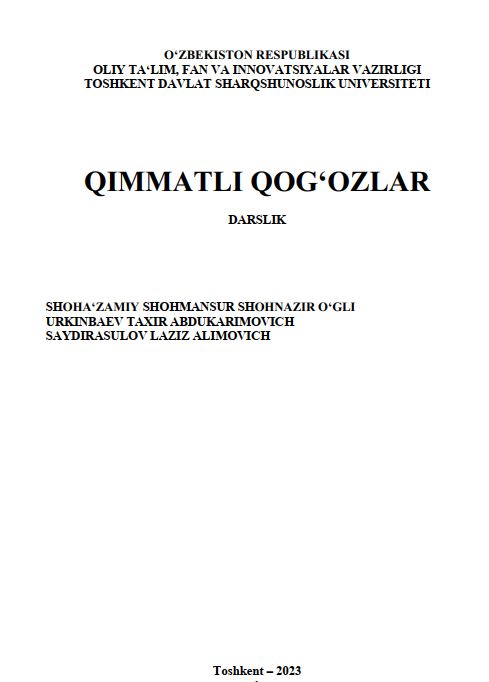 Qimmatli qog'ozlar